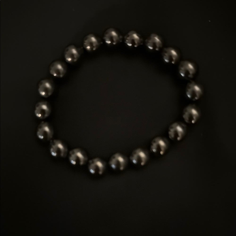 Black Beaded Bracelet